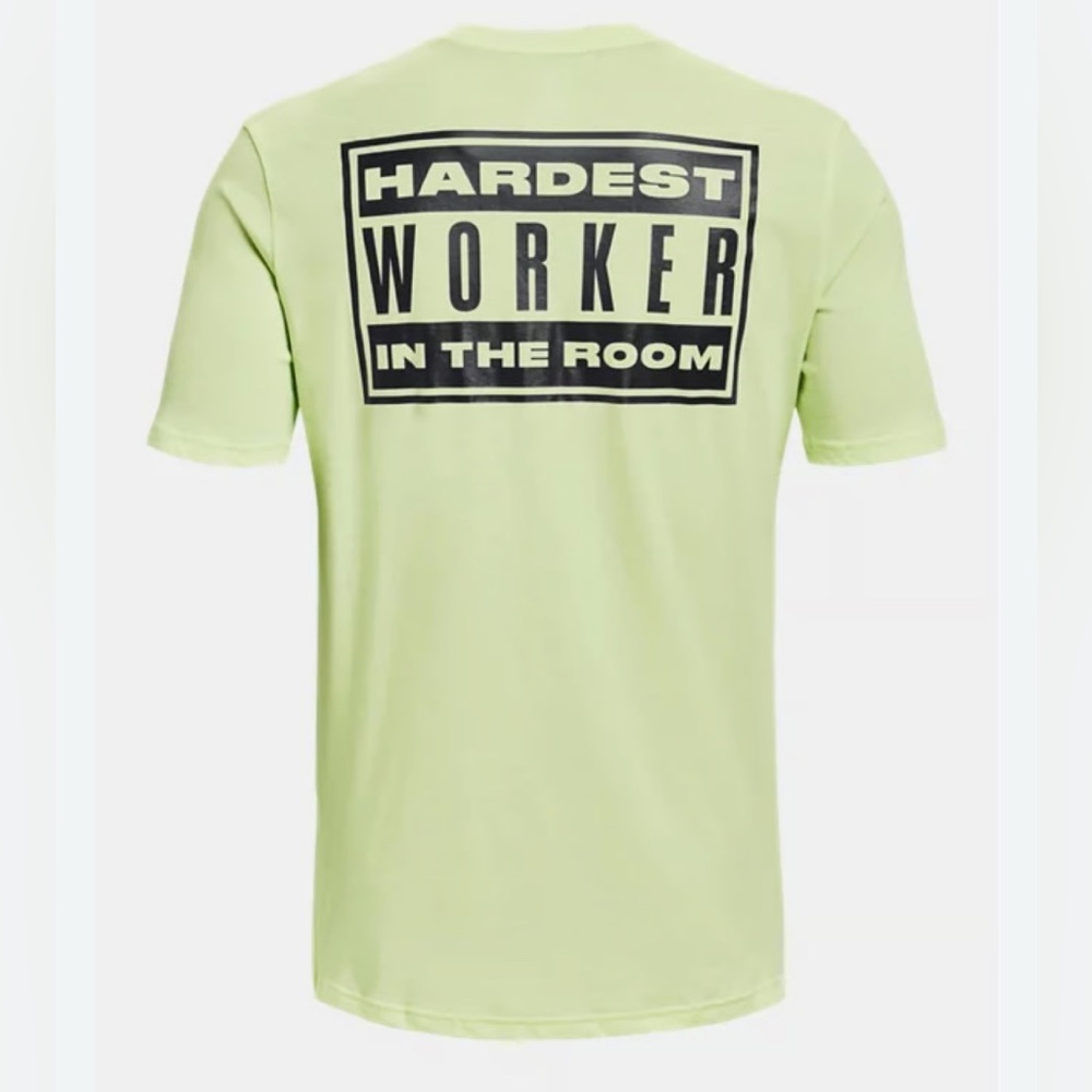 NEW Under Armour Mens UA Project Rock T-Shirt (Light Green, XXL